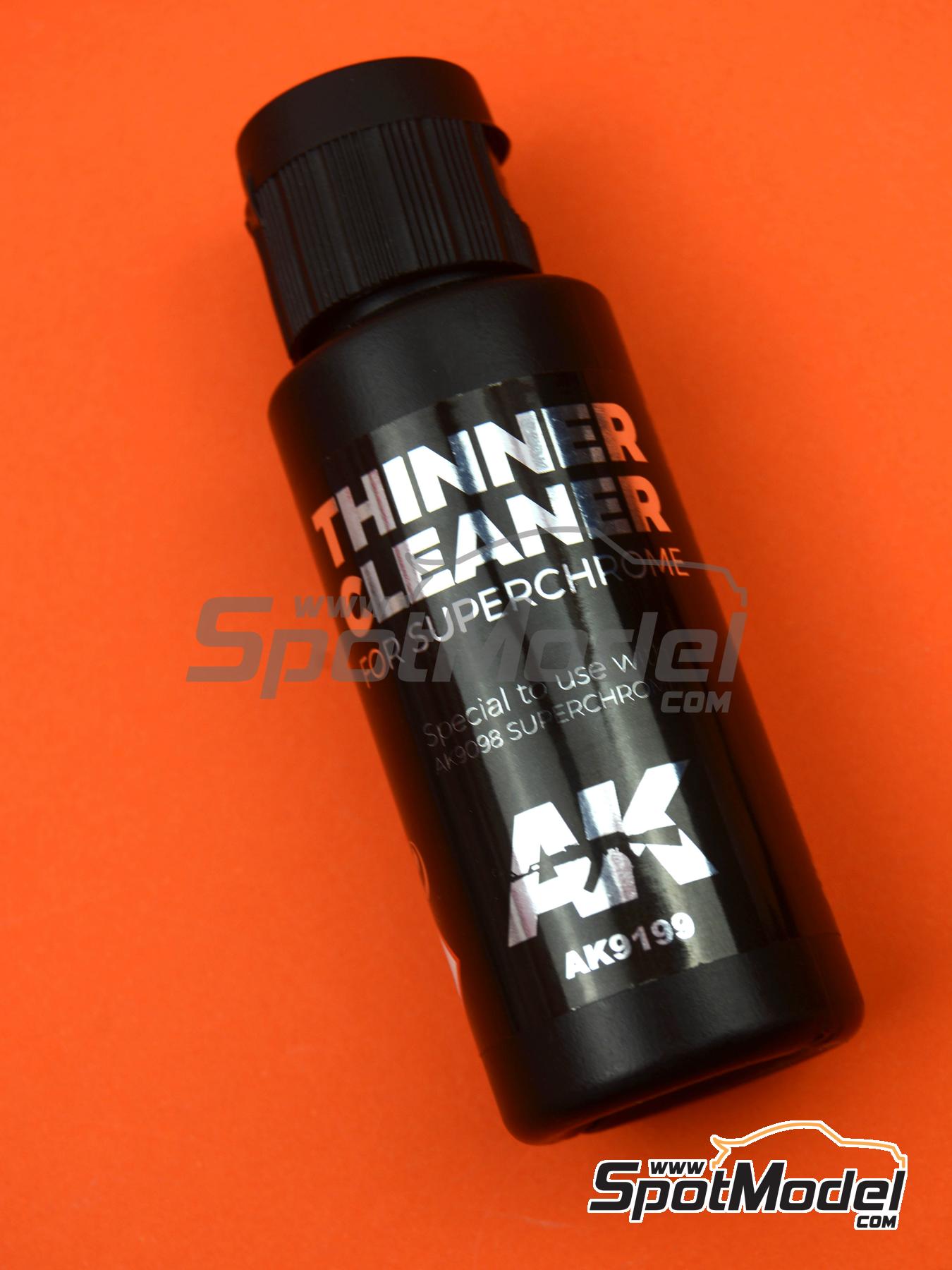 AK Interactive AK9199 Thinner Super Chrome Thinner Cleaner 1 x 60ml